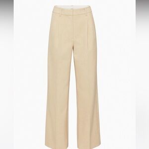 Aritzia Wilfred Effortless Trouser - Buttercream Yellow